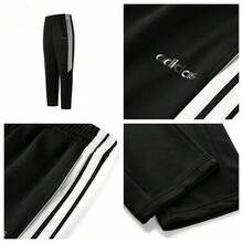 Adidas 阿迪达斯男士运动套装，新款经典三条纹长袖外套和运动裤两件套，秋冬款