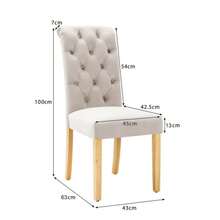 Dining Chairs - สีเบจ + กำมะหยี่2 - ดู 2