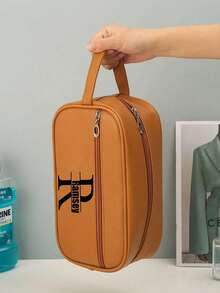 个性化刺绣男女手提包多功能防水化妆包毛巾牙刷收纳袋 - 彩色 - 查看 6