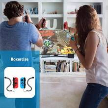 Switch Sports Accessories Bundle - 10 en 1 Kit de accesorios de la familia para juegos deportivos: raquetas de tenis, puetazos, palos de, bandas de baile de mueca, banda de mueca Joy - con - inicial - Ver 7