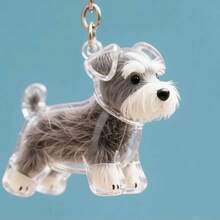 Cute Dog Hair Collection Keychain Pendant - Transparent Capsule Design With Plush Ball - White Pet Hair Collector Accessory - Suitable For Keys, Bags And Backpacks - Gift For Dog Lovers - Cartoon Style Soft Material - Dog Memorial Collectible - Multicolor - View 4