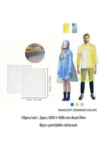 1pc/2pcs Transparent Furniture Dust Cover, Wardrobe Sofa Protective Film, Renovation Plastic Dust Cover, Paint Spray Dust Cover - Clear - View 20