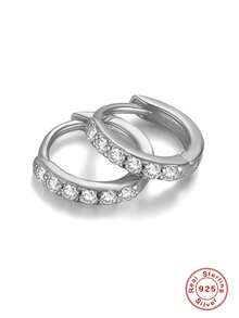 1对925纯银精致闪亮锆石鼻环，尺寸5-9毫米，小巧轻便，适合女性日常佩戴、派对和宴会等场合。 - 銀色 - 查看 10