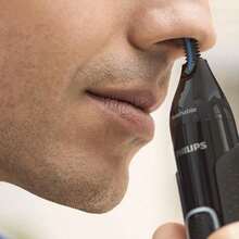 PHILIPS 飞利浦 NT5650/16 5000 系列电池式鼻毛、耳毛和眉毛修剪器 - 黑色 - 查看 2