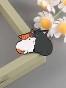 凶猛猫咪珐琅胸针 时尚装饰胸针 领饰 包饰 徽章 珠宝礼品 - 彩色 - 查看 4