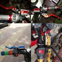 1pc Motorcycle Universal Stable Pressure Resistant Durable Design Colorful Easy To Operate Easy Installation Aluminum Cover Air Pump - A - View 6