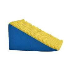 Triangular Therapeutic Backrest Pillow - Multipurpose - Yellow And Blue - Multicolor - View 4
