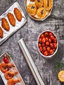 1/3卷耐高温铝箔纸,20米 - 耐用、不粘,适用于烘焙、烧烤和烤箱,是节日烹饪和烘焙的理想之选,食品接触材料,节日烹饪必备 | 加厚铝箔 | 不粘表面,铝箔卷,烘焙铝箔,烧烤油纸,硅胶纸,烤箱铝箔,适用于厨房、餐厅、烘焙、烧烤 - 銀色 - 查看 9