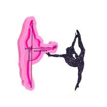 1pc Ballet Dancer Silicone Mold, For Making Crystal Epoxy Resin Keychains, Pendants, Charms, Soap Candle Crafts - Multicolor - View 6