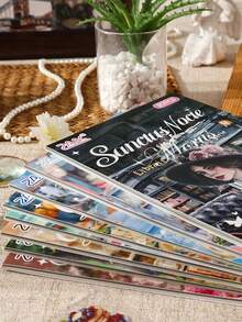 Pacote com 20 adesivos recortados com fragrância de glacê de mel, tema vintage, 8 estilos diferentes, PET + papel washi (2 materiais), livro de adesivos grande para scrapbooking, adesivos para planners DIY, material escolar, adesivos divertidos para laptop, Kindle e celular. - Multicolorido - Ver 2
