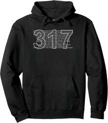 Often Imitated Never Duplicated - Area Code 317 Pullover Hoodie - 黑色 - 查看 1