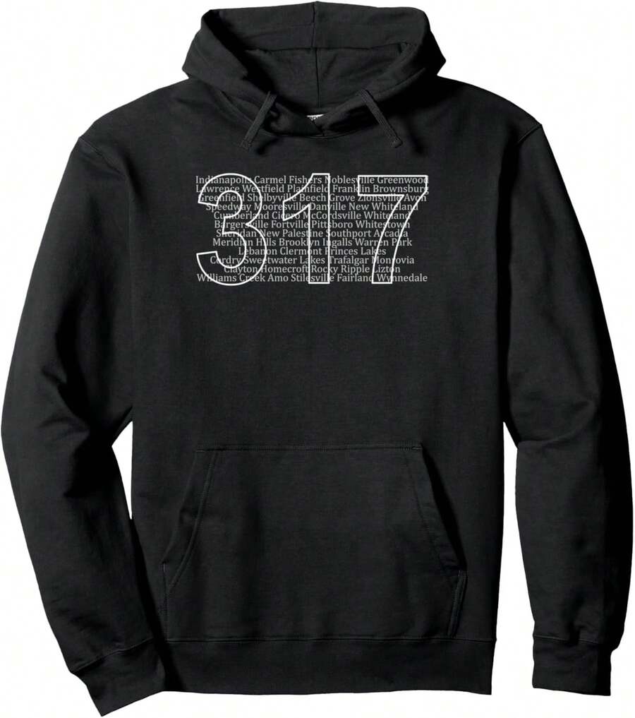 Often Imitated Never Duplicated - Area Code 317 Pullover Hoodie - 黑色 - 查看 1