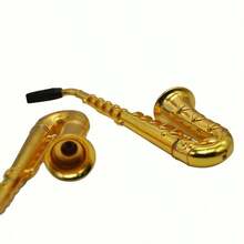 Tubo de metal de saxofón, tubo de metal compacto - Dorado - Ver 2