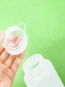 Tomato Sauce Squeeze Bottle With Funnel, Commercial Kitchen Condiment Bottle, Salad Oil Bottle, Seasoning Dispenser Bottle, Wide Mouth Thick Graduation, Suitable For Salad Sauce, Honey, Oil And More - White - View 10