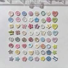 20 piezas Juego de botones coloridos surtidos, adecuados para ropa DIY, suéteres y decoración de manualidades (estilos aleatorios)