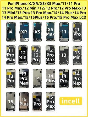 Pantalla de reemplazo INCELL para iPhone X, XR, XS Max, 11 Pro Max, 12 Pro Max, 13 Mini, 12 Mini, 14 Pro Max, 16 Pro Max, 15 Plus