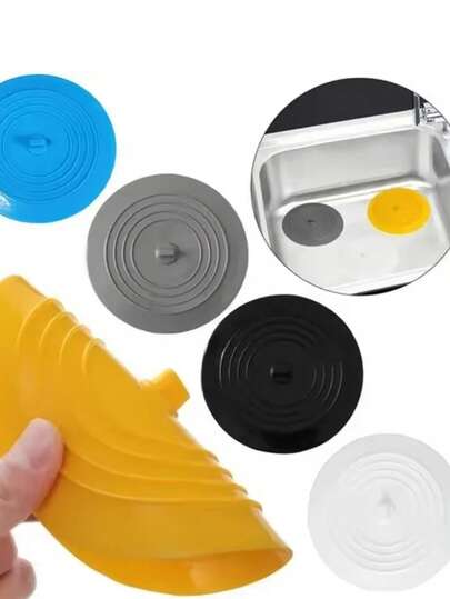 1 pieza Cubierta de drenaje completamente cerrada y a prueba de olores con sello de silicona para evitar el reflujo de olores de alcantarilla. Adecuado para baños, cocinas y bañeras. Hecho de material altamente elástico y resistente a la intemperie para una protección duradera contra olores e insectos. Un regalo perfecto para Navidad, San Valentín, Acción de Gracias, Día del Padre y Día de la Madre. Renovación del hogar, cuidado de vida limpia y hogar a prueba de olores.