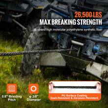 Tow Rope - Synthetisches Windenseil Polyethylen 3/8 Zoll 85 Fuß - View 2