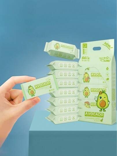 Adult Daily Hand & Mouth Cleaning Wet Wipes, Small Pack Wet Wipes For Pocket Travel. Portable Nonwoven Wet Wipes For Daily Item Cleaning