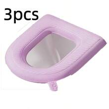 Bathroom Accessory Toilet Seat Cover – Waterproof Protection - 粉色 - 查看 6