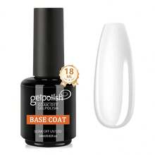 2Pcs 18ml Base Coat And No Wipe Gel Top Coat Set - Shine Finish And Long Lasting, Soak Off LED Nail Lamp Gel Base Top Coat Finish Nail Art Design Manicure Gifts For Women - Clear - View 18