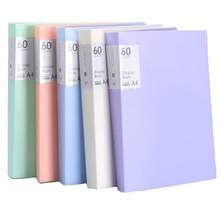 A4 Catalog Folder - Kit Includes 60 Plastic Envelopes, For Organizing Documents At Home And Office, Portable And Easy To Store. - 綠色 - 查看 4