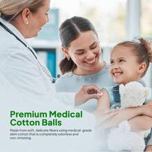 - Bolas de algodn 500 unidades de tamao mediano. No estril sper suave, blanco - inicial - Ver 7