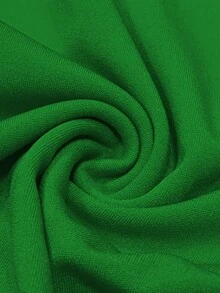 Đầm ôm sát dáng vintage màu trơn cổ tròn thắt eo dành cho nữ, thích hợp cho mùa xuân/hè. - màu xanh lá - Xem 7