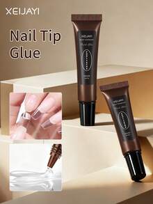 XEIJAYI 1/3/6pcs 20g Solid Nail Glue - Nail Sticker Dedicated Gel, 3D Stereoscopic Nail Adhesive, Super Strong Solid Nail Glue (With Spoon), Requires UV LED Lamp - Multicolor - View 5