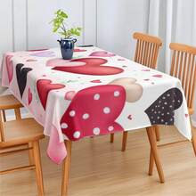 1pc Elegant Heart-Shaped Polyester Fabric Decoration, Suitable For Home, Kitchen, Garden, Holiday Parties, Weddings, Restaurants And Banquets, Wedding Season - Multicolor - View 4