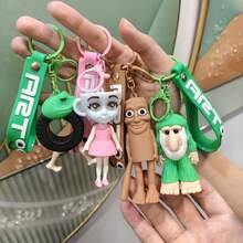 Tung Tung Sahur & Tralalero Tralala Cute Animal & Character Keychains - Whimsical Emoticon Plush Toys, Fashionable Backpack/Wallet Charms, Fun Christmas & Halloween Gifts (Collectible Characters) - Multicolor - View 8