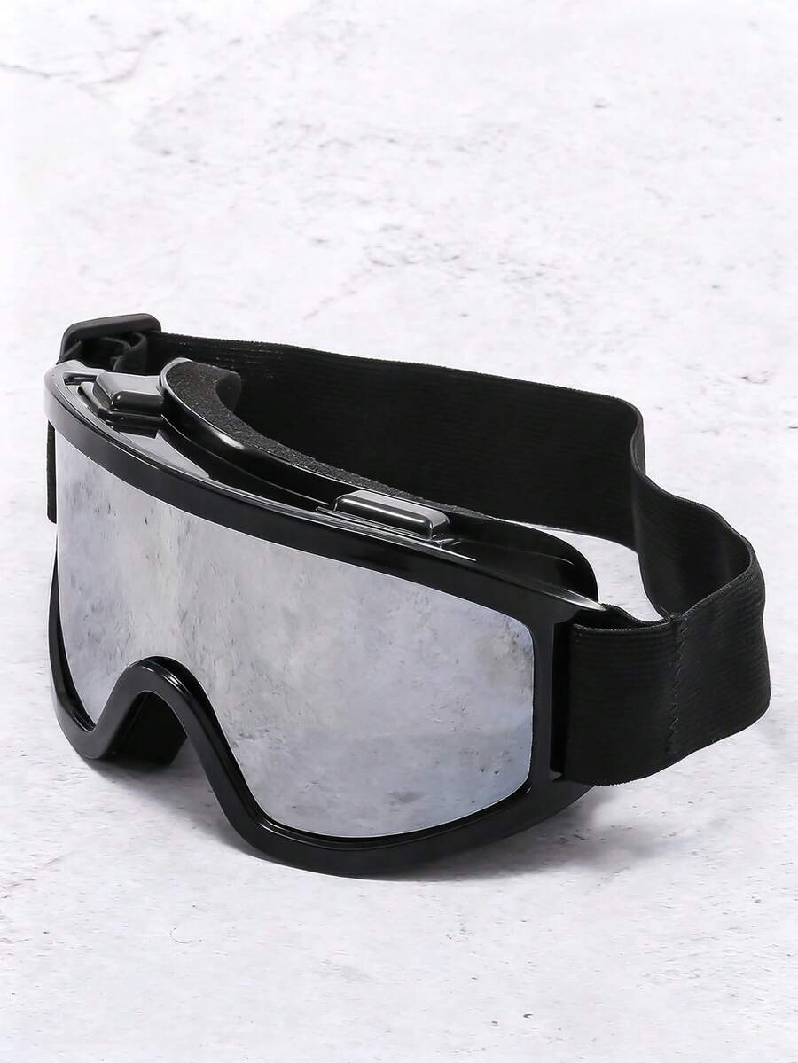 Kính trượt tuyết unisex có tròng, chống gió và bảo vệ, kính thể thao ngoài trời nhiều màu sắc, thích hợp làm quà tặng cho bạn gái/bạn bè, chồng/vợ. - Bạc - Xem 1