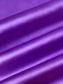 Kemeja Satin Kancing Depan Kasual Terbaru untuk Wanita Ukuran Plus, Cocok untuk Semua Musim Semi - Purple - View 3