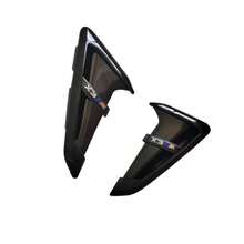 Haifischkiemen Seitliche Luftstromabdeckung Zierleiste ABS für BMW X3 G01 X4 G02 X3M X4M 2018-2021 (Hochglanz Schwarz, X3 M) - Einheitsgröße - Übersicht 4