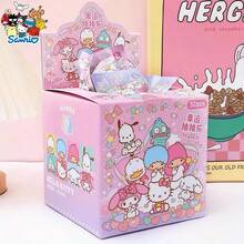 1/4/32pcs Sanrio Family Portrait And Double Star Mystery Box, Super Satisfaction Set! Character Collection Box - PVC Statue, Party Gift, Halloween/Christmas/Best Choice, Perfect Birthday Present