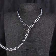 1pc Sexy Lingerie Accessory Set, Including Heart-Shaped Chain, Collar, Necklace, Restraint Strap, Adult Toy Prop, Multi-Layer Tassel Necklace, Perfect For Displaying Charm, Essential For Dates, Parties And Gatherings, Captivating For Men, Attractive Foot Gift, Sexy Lingerie, Valentine's Day Supplies, Valentine's Day Gift