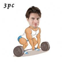 1/3pcs Custom Sports-Themed Keychain, Custom Gym Keychain With Photo, 33 Styles,Personalized Bodybuilder Keyring, Funny Fitness Gift For Him, Weightlifting Cartoon Caricature, Gym Bro Gift,Gift For Sports Lover
