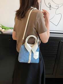 1 件 (11.8 英寸 * 6.11 英寸 * 3.1 英寸) 复古油布单肩包，休闲链条肩带奇特包，朋克复古口袋装饰，纯色 PU，多功能可拆卸肩带，可单肩/斜挎，万圣节圣诞礼物，复古西装手机袋，适合女性约会、购物、休闲旅行、腋下/斜挎