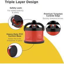 - afilador de cuchillos - Rojo - Ver 5