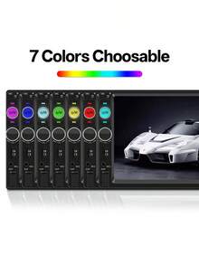 1Din Car Radio Carplay Andriod Auto Stereo Multimedia 7" Universal MP5 Player Mirrorlink FM USB BT TF Card AUX Input - 7011-d - View 7