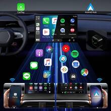 2026 Enhanced Wireless CarPlay Adapter 2-In-1 Wired-To-Wireless Conversion Plug-And-Play, Fast Auto-Connection With Zero Delay USB/USB-C Mini Compact Design (Black) - màu đen - Xem 3