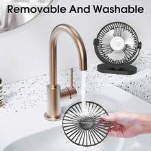 Sweetfull 1pc Portable Desktop Fan, USB Powered/With Hook/360° Rotation, Multifunctional Fan/Quiet Fan/Small Table Fan, Suitable For Bedroom, Kitchen, Office, USB Powered For Summer Cooling, Essential Item For Vacation And Travel - Multicolor - View 11