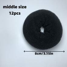 Bộ 12 dụng cụ tạo búi tóc hình bánh donut, vòng tạo búi tóc, bao gồm dụng cụ tạo búi tóc, dụng cụ tạo búi tóc kiểu ballet, dụng cụ tạo bím tóc xoắn ốc nhanh chóng và dễ dàng, bộ dụng cụ làm tóc, bộ dụng cụ tạo kiểu tóc. - Nhiều màu - Xem 18
