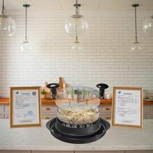 Chicken Shredder Tool Twist Large – 11.8" Meat Shredder Tool Twist For Quick Chicken Breast Shredding - With Non-Slip Pads & Suction Cups, Dishwasher Kitchen Tool - Multicolor - View 11