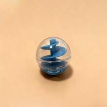 Cat Interactive Food Dispenser Ball, Spiral Shape Pet Chew Toy, Entertaining Food Puzzle Treat Feeder