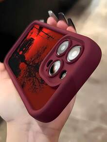 Funda para teléfono con silueta de árbol y cielo rojo, compatible con fundas de , Oppo, Honor, Redmi, , Vivo y , así como con  17,  16 Pro Max,  15 Pro Max,  13 y  12. Fabricada en TPU, ofrece protección anticaídas. Es una excelente opción para regalar a familiares, amigos, seres queridos, novios o novias, y también como regalo de Navidad.funda de ,  funda de  16, Navidad,  fundas de , funda de  15,  17 Pro Max, fundas para , funda de  16 Plus, regalos de Navidad, funda de  13, funda de teléfono de Navidad, funda de  16 Pro, funda de teléfono  15, funda de teléfono  13, funda de  15, rosa, funda de teléfono rosa, regalos, malvado, regalos para mujeres, funda de teléfono linda, regalos para hombres, teléfono negro Estuche, regalos para hombres - Burdeos - Ver 4