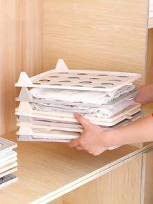 Hộp đựng quần áo xếp chồng 100 món - Hộp nhựa đựng áo sơ mi và áo phông di động, tiết kiệm không gian, nhỏ gọn cho tủ quần áo và tủ đựng đồ, lý tưởng để sắp xếp đồ đạc trong nhà vào mùa thu và mùa đông - Nhiều màu - Xem 7