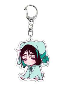 1/6PCS Alien Stage High-Definition Cute Anime Character Key Pendant Backpack Pendant Wallet Pendant - Multicolor - View 15