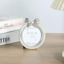 1pc/3Pcs Small Flower Photo Frame, Picture Framework, Baroque Picture Support Desktop Picture Framework, Wedding Decoration Framework, Gift 6 -Inch Home Decoration,Random Inner Paper