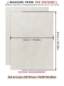 2pcs Beige DIY Punch Embroidery Fabric, Made Of Polyester With Good Texture, Clean Surface And Uniform Stitches For Lovely Finished Products - Apricot - View 13